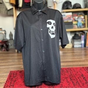 Misfits Morbid Threads Vintage Button Up Size M